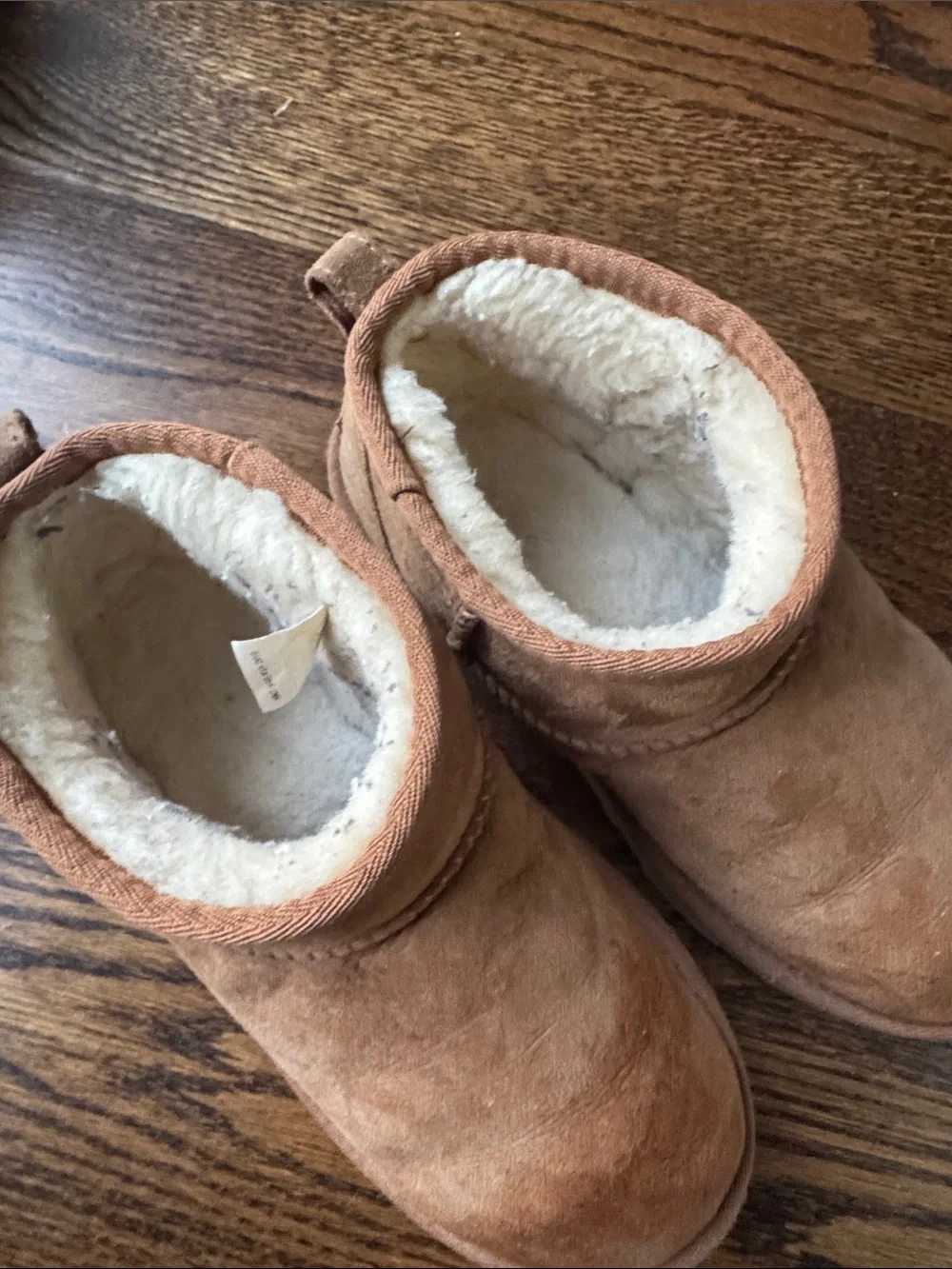 UGG Classic Mini Chestnut Brown Suede Shearling Boots Kids Boots